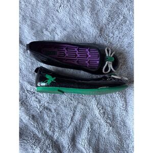 Wicked Ground Up Elphaba Ballet Flats Black Glitter Green Flying Monkey Size 1